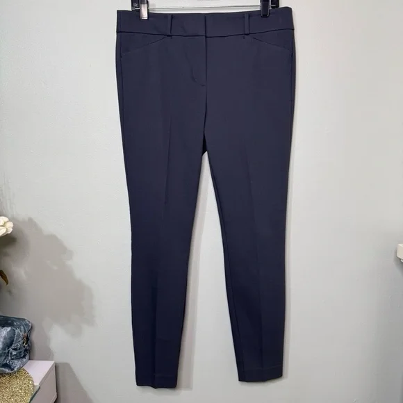 LOFT Marisa Skinny Slim Ankle Pencil Dress Pants Gray Size 8 - Picture 4 of 10